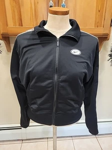 NIKE Black Jacket Floral Stripe Sleeve Track Sportswear Size L Youth - Picture 1 of 11
