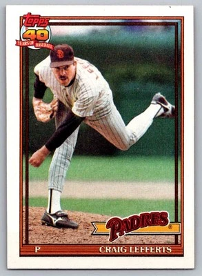 1991 Topps Craig Lefferts San Diego Padres #448 - Image 1 of 2