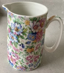 "Jarra de leche pastel floral colección ABBEYDALE 4,5"" nueva" - Imagen 1 de 3