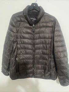 TUMI PAX Unisex Patrol Packable Puffer Jacket Quilted XL Brown Pillow - Picture 1 of 12