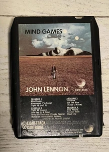 John Lennon 8 Track Mind Games EMI Records 1973 Apple 8XW-3414 - Imagen 1 de 4