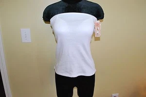 FASHION FORMS WEISSES NECKHOLDER TANK TOP INTEGRIERTER BH WANDELBARE TRÄGER GR. S M L XL - Bild 1 von 2
