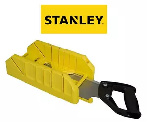 STANLEY 310mm x 130mm Clamping Mitre Cutting Block/Box & Tenon Wood Saw, 120600 - Picture 1 of 3