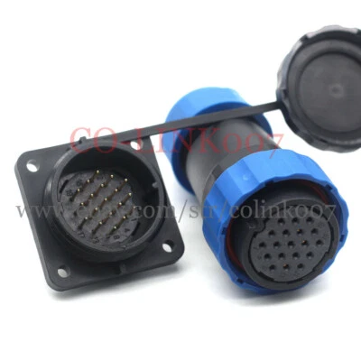 SD28 19Pin Waterproof Connector, Aviation Circular power Signal Plug Socket，5A - Image 1 of 4