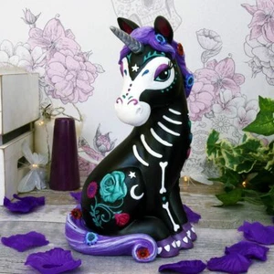Nemesis Now SUGARCORN Day Of The Dead Einhorn Gothic Hexerei Vamp - Bild 1 von 6