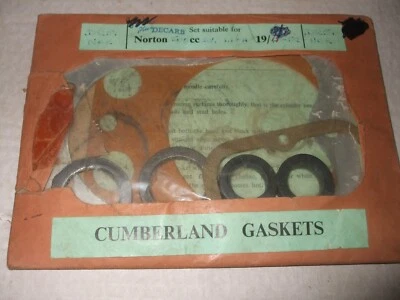 NORTON 16H - 500CC + MODEL 1 600CC - 1948/52 ENGINE GASKET SET - D251NOR - 2 OFF - Image 1 of 2