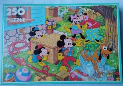 CLEMENTONI DISNEY PUZZLE 250 PEZZI,TOPOLINO,VINTAGE ANNI '80,ORIGINALE - Immagine 1 di 4