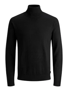 JACK&JONES Hombre Cuello Cisne Jersey Jjeemil S-XXL Negro Azul Gris Verde Rojo - Imagen 1 de 12