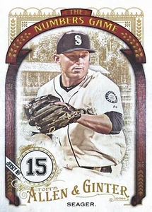 2016 Topps Allen & Ginter Numbers #NG-75 Kyle Seager Mariners Baseball Card - Picture 1 of 2