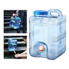 Water Container with Faucet Water Tank Camping Water Storage Jug for Cooking