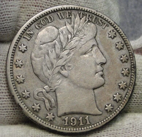 1911 Barber Half Dollar Cover