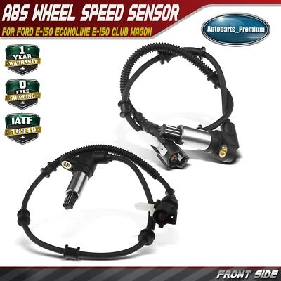 2x Front Left & Right ABS Wheel Speed Sensors for Ford E-150 E-150 Club Wagon - Image 1 of 4