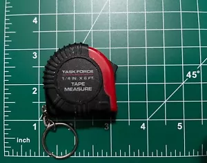 Task Force 1/4 IN. - 6 FT. Key Chain Tape Measure - Picture 1 of 3