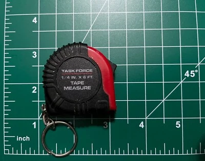 Task Force 1/4 IN. - 6 FT. Key Chain Tape Measure - Image 1 of 3