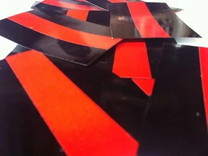 Calcomanías de bombero línea roja delgada ELIGE TAMAÑO Y CANTIDAD pegatinas FD bombero - Imagen 1 de 2