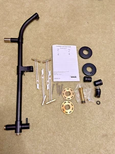Kohler 45906-BL HydroRail-S Shower Column Matte Black Metal Modern Round - Picture 1 of 15