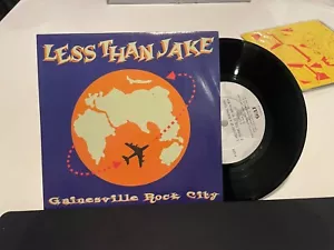 Less Than Jake - Gainesville Rock City 7" LP Black Vinyl UK Import 2001 Rare Ska - Picture 1 of 1