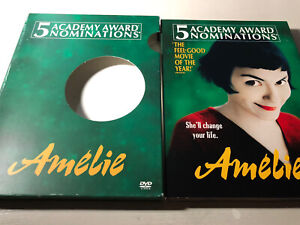 Amelie (2001) Dvd 2-Disc Set Comedy Romance Audrey Tautou w/Slipcover