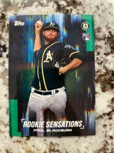 2018 TOPPS ON-DEMAND SET 3 ROOKIE SENSATIONS CARD ATHLETICS PAUL BLACKBURN #23 - Picture 1 of 1