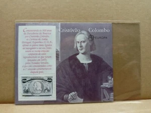 6 Foglietti Francobolli Stamp - Cristoforo Colombo - PORTOGALLO 1992 - Picture 1 of 1