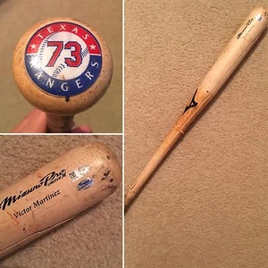 2014 ROUGNED ODOR ROOKIE GAME USED HR 1st CAREER GS BAT RANGERS - Picture 1 of 1