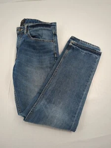 Banana Republic Herrenjeans Größe 31 x 30 blau Medium Wash schmale Passform gerades Bein - Bild 1 von 16