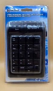 Black USB Cable 19-key Numeric Keypad w/Space & Backspace Button Connectland NEW - Picture 1 of 6