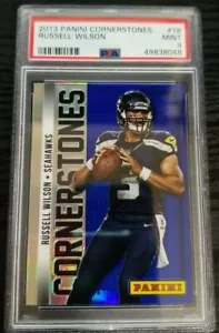 2013 Cornerstones #18 RUSSELL WILSON PSA 9 - Picture 1 of 2