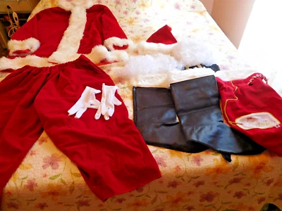 Rubie's Men's Crimson Regency Plush Santa Suit, Red/White Sz XL  & Suitcase ~ Foto 1 de 4