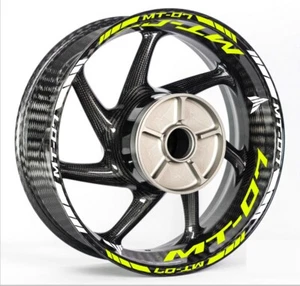 WHEEL STICKER SET FOR MT07 MT09 MT10 YAMAHA MT-07 MT-09 MT-10 RIM TAPE CAN PERFO - Picture 1 of 11
