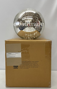 NEW Pottery Barn Antique Mercury Glass Round Globe LARGE 10" Shade~4 Available