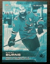 2021-22 21/22 TOPPS NOW NHL Stickers ICE #173 Brent Burns San Jose Sharks / 10