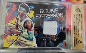 KAI JONES 2021-22 Panini Court Kings Rookies Exp GU jersey card (RPA-8 NM-MT) - Picture 1 of 4