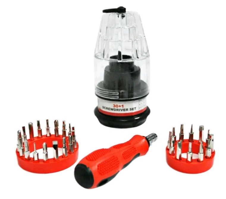 30-in-1 Magnetic Screwdriver Bit Multi Tool Repair Set Phillips Torx Slotted Hex - Image 1 of 2