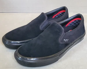 Vans "Skate Slip-On" Sneaker (schwarz/schwarz) Skaterschuhe Herren Gr. 9,5 EU 42,5 - Bild 1 von 13
