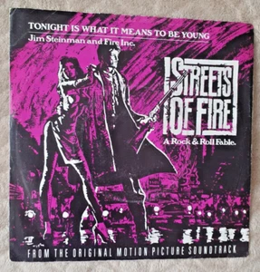 Jim Steinman and Fire INc - Tonight is What it Means to Be Young 7 inch Vinyl - Picture 1 of 4