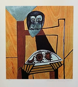 Pablo Picasso THE OFFERING Estate Signed Stamped & Numbered Giclee 26" x 20 - Picture 1 of 5