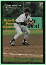 1990 Best Baseball Minor League John Byington #254 Beloit Brewers