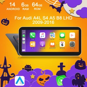 10.25" Android Autoradio GPS Wifi DSP TPMS CarPlay 4G Für Audi A4 A5 B8 S4 S5 - Bild 1 von 19