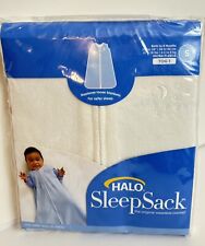 HALO Sleep Sack Sleepsack Swaddle MicroFleece Blanket Small Birth to 6mo Cream