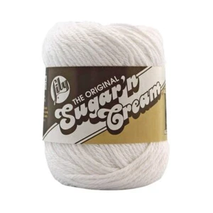 Lily Sugar N Cream Yarn- Choice of 7 Solid Colours 100% Cotton 71G/109m Ball - Picture 1 of 14