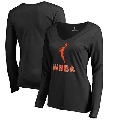 Camiseta negra de manga larga WNBA Overtime para mujer Foto 1 de 3