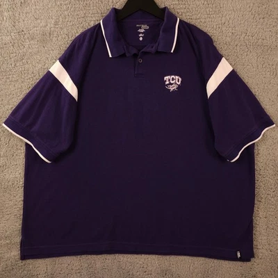 TCU Horned Frogs Polo Shirt Mens XXL Purple Waffle Desert Dry NCAA Antigua Sport - Image 1 of 4