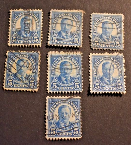 7 - 1922 US Stamps -Scott #557 - 5 Cent Roosevelt - Used - Picture 1 of 2