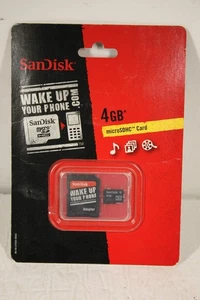 Carte mémoire micro SDHC SanDisk 4 Go neuve dans son emballage - Photo 1 sur 3