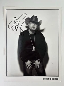 Chingo Bling Signed Autographed B&W Photo Rapper Comedian - Picture 1 of 6