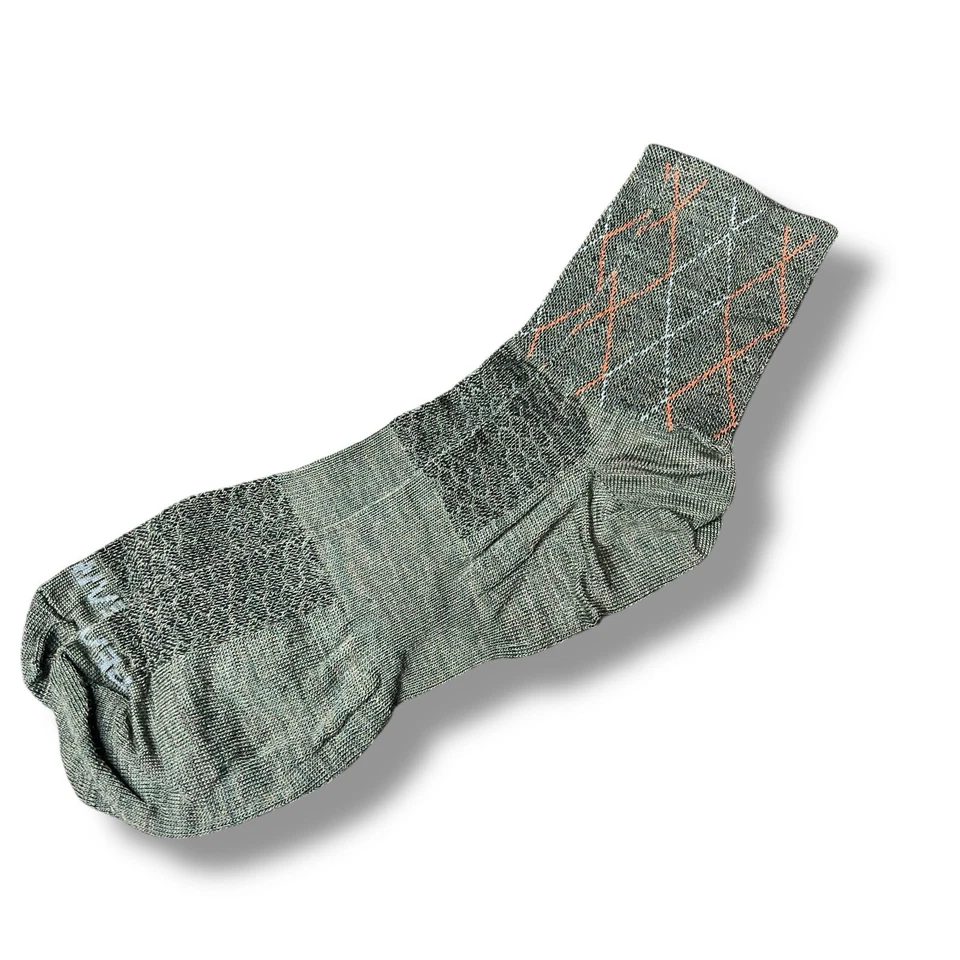 Calcetines al tobillo de lana merino Pearl Izumi para hombre talla XL naranja bosque 1 par Argyle Foto 1 de 2