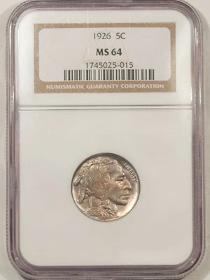 1926 BUFFALO NICKEL - NGC MS-64 - Image 1 of 3