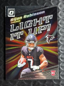 2023 Panini Donruss Optic - Light It Up Bijan Robinson #LU-BR (RC) Falcons - Picture 1 of 2
