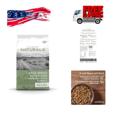 Comida seca para perros adultos de raza grande harina de cordero y arroz fórmula con proteína de R... Foto 1 de 4